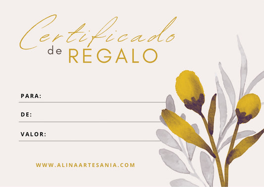 Certificado de regalo