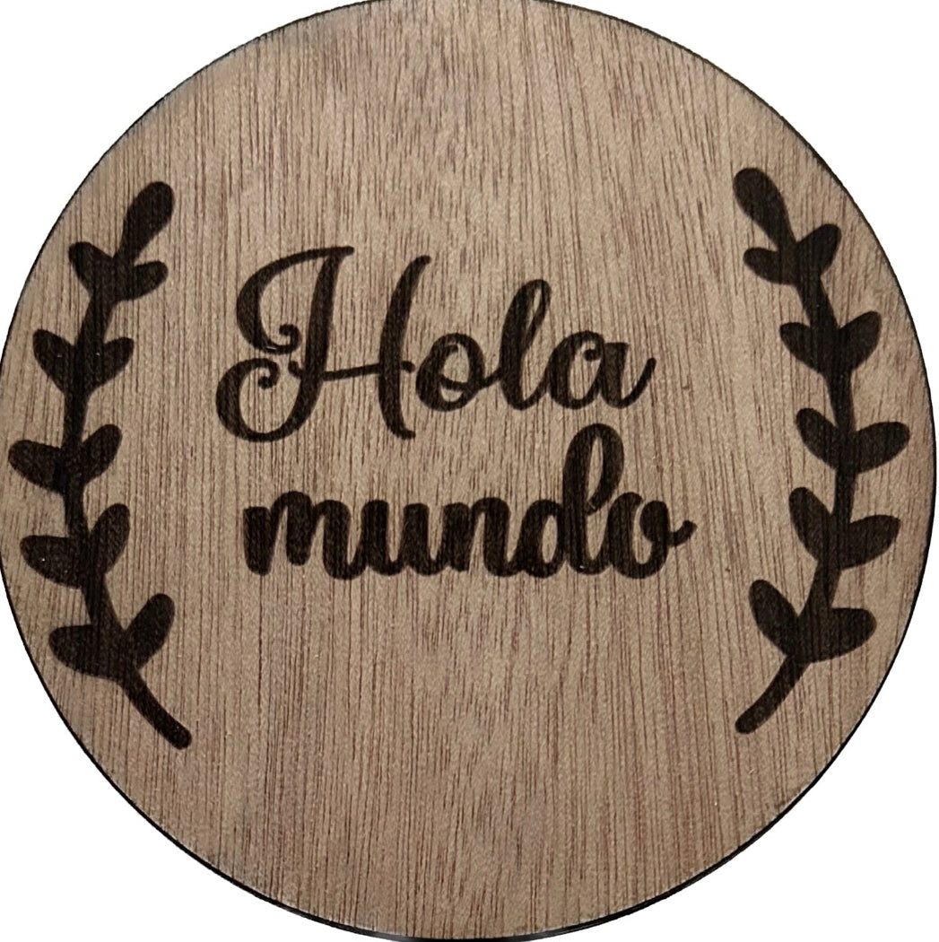 Tablero de madera para bienvenida de bebé