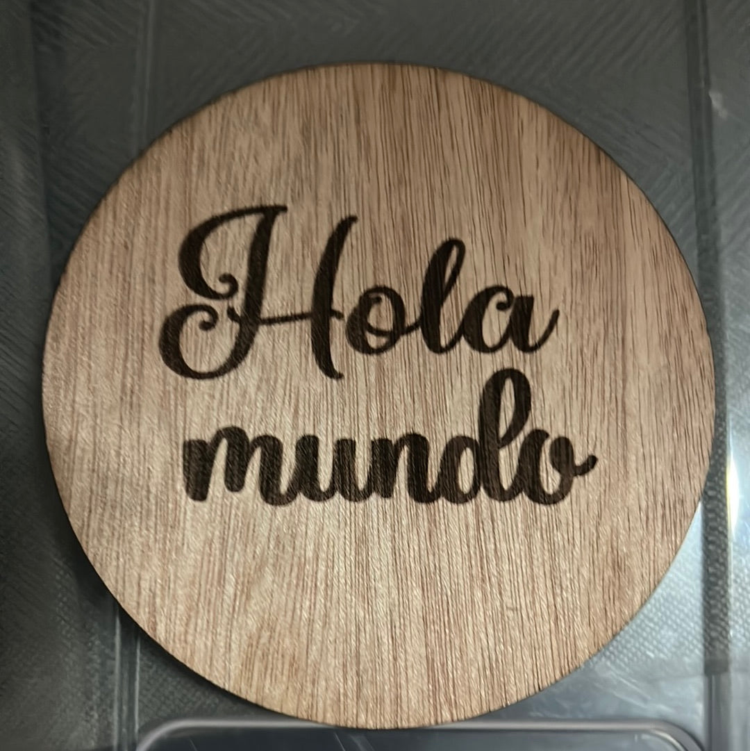 Tablero de madera para bienvenida de bebé