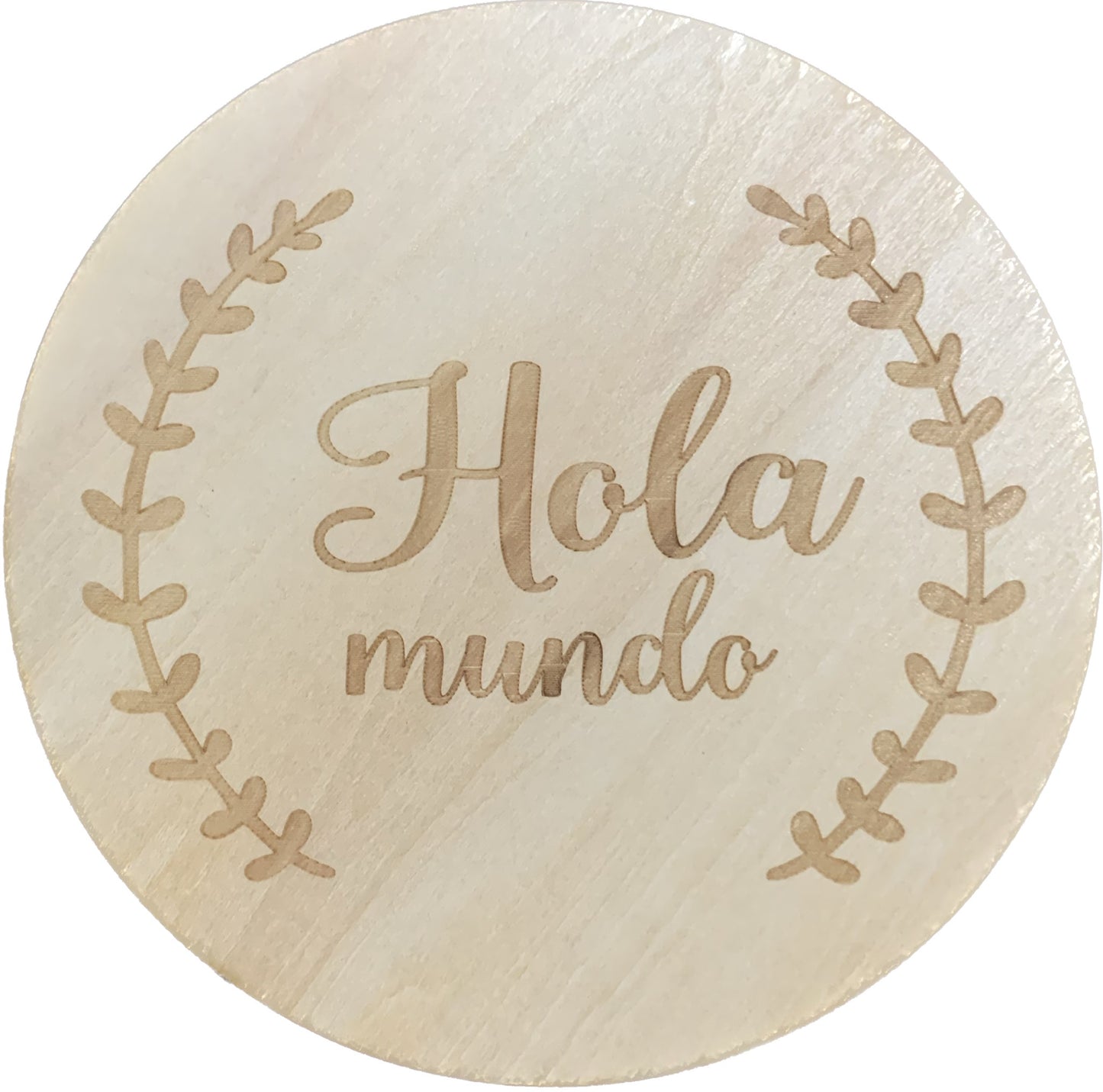 Set tablero de madera para bienvenida de bebé (2pzs)